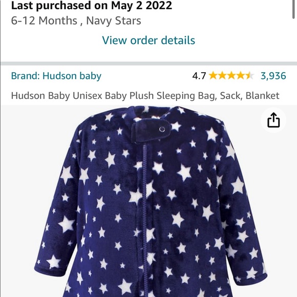 Hudson baby unisex baby plush sleeping bag sack blancket 6-12 mounth - Picture 7 of 8